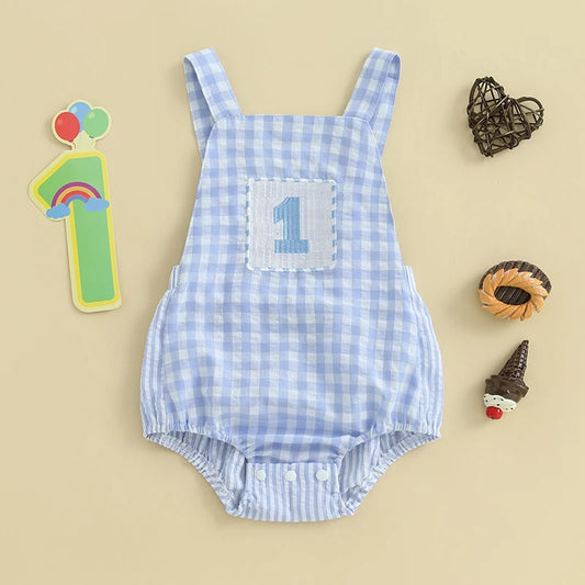 Baby Boys Birthday Romper