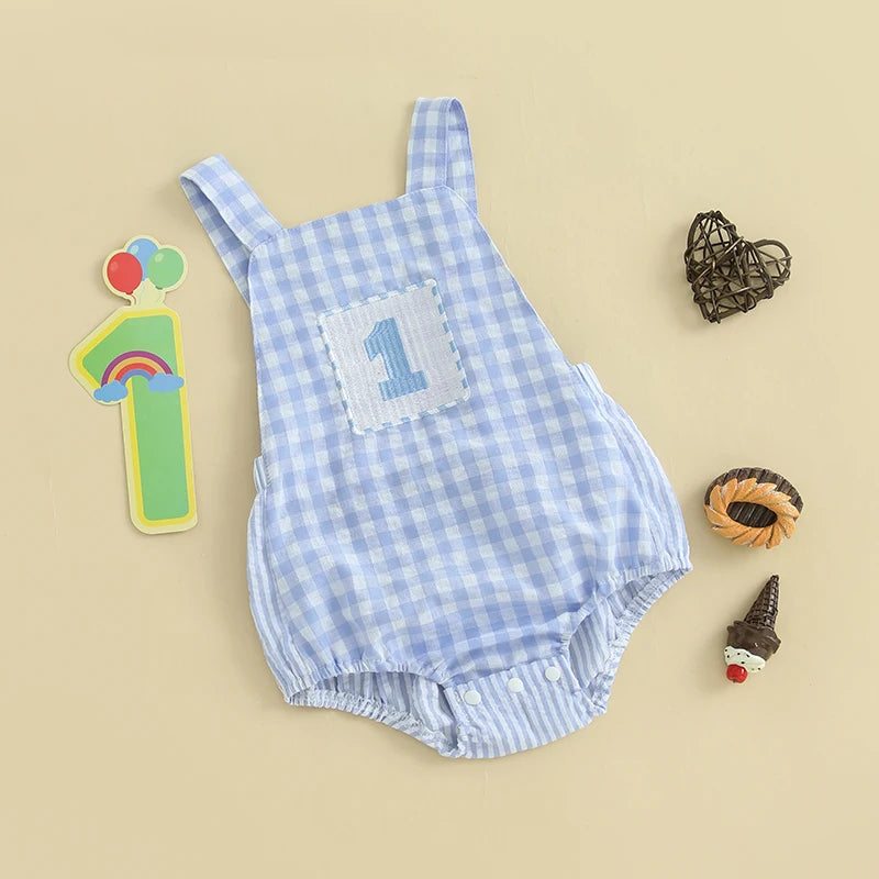Baby Boys Birthday Romper